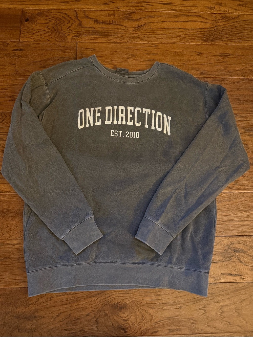 One Direction Est. 2010 Washed Gray Oversized Sweatshirt Crewneck